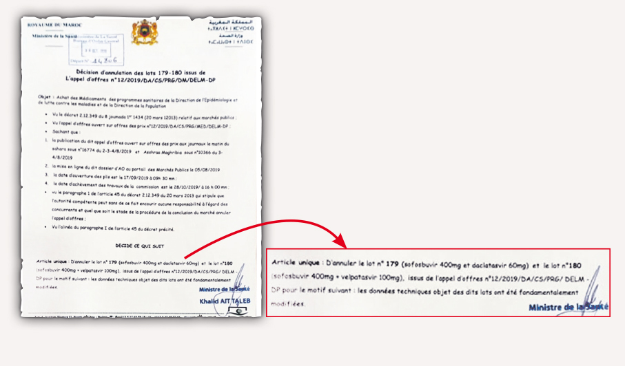 وزير الصحة يُلغي صفقة دواء إلتهاب الكبد الفيروسي “C” بعدما فوتها الوزير السابق الدكالي لشركة أمريكية بمبلغ 4 ملايير.. وهذه هي التفاصيل!!