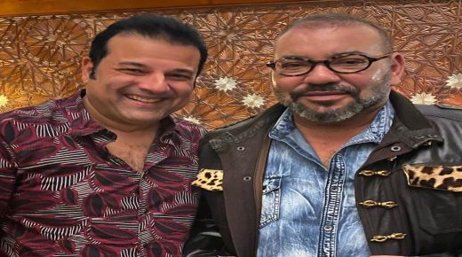 الفنان غاني قباج يقضي احتفالات “رأس السنة” رفقة محمد السادس بمراكش