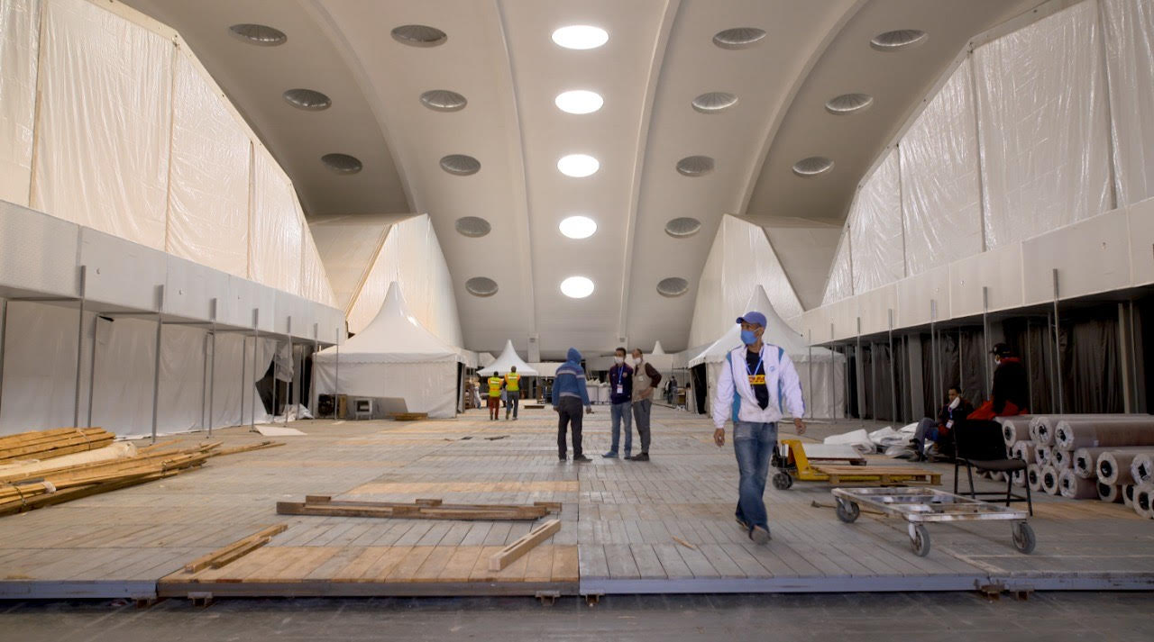 إنجاز مغربي نفتخرُ به ونقول برافُو للكفاءات الوطنية!.. تشييد المستشفى الميداني الأكبر مغربيا وإفريقيا في أسبوعين ويتسع لأزيد من 720 سريرا مخصصا لاستقبال مرضى “كورونا”