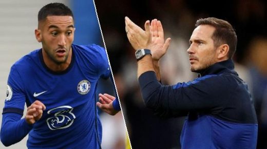 لامبارد يثني على أداء النجم المغربي حكيم زياش