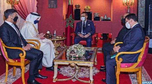 الملك محمد السادس يستقبل وزير الخارجية والتعاون الدولي الإماراتي
