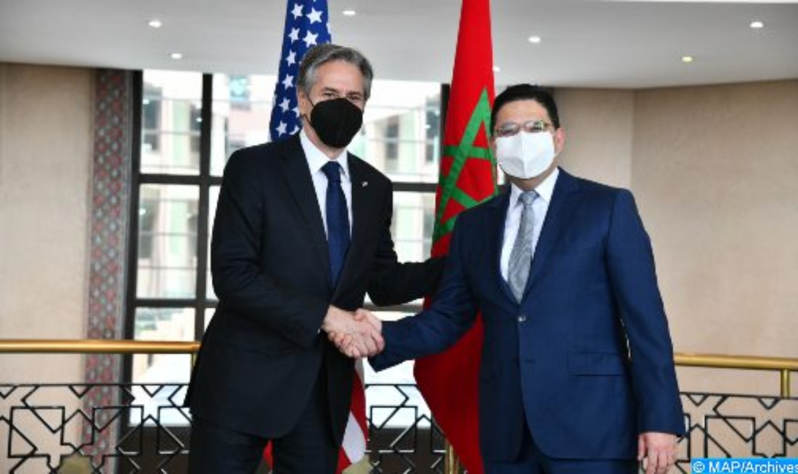 السيد ناصر بوريطة يتباحث مع كاتب الدولة الأمريكي