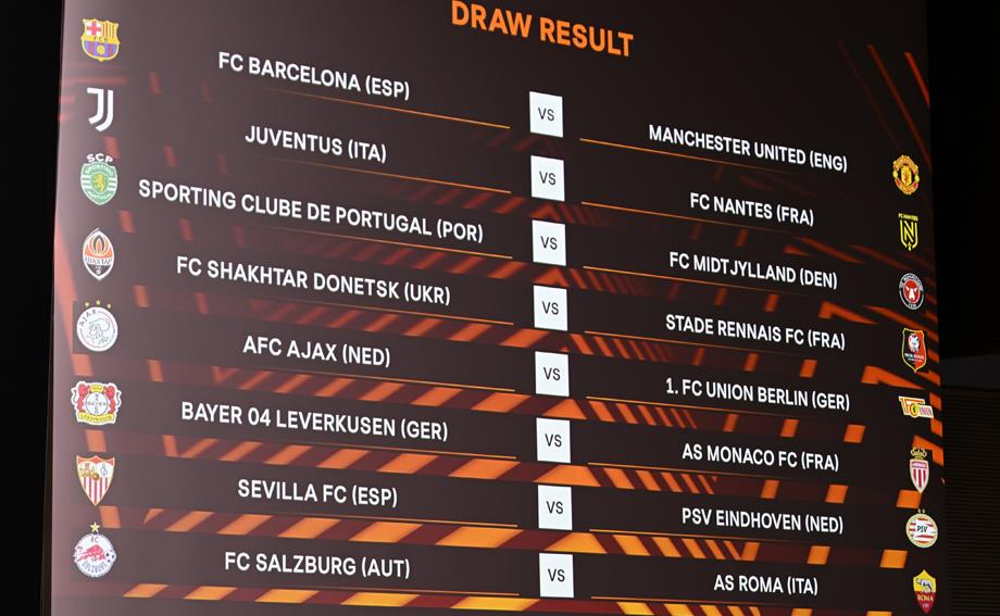نتائج قرعة الملحق المؤهل إلى ثمن نهائي يوروبا ليغ