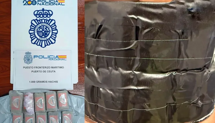 تهريب الحشيش بشعار المغرب التطواني.. عملية مثيرة تستنفر أمن سبتة