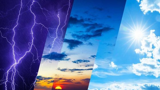 طقس حار وزخات رعدية محلية بالمغرب مع رياح قوية وتطاير غبار