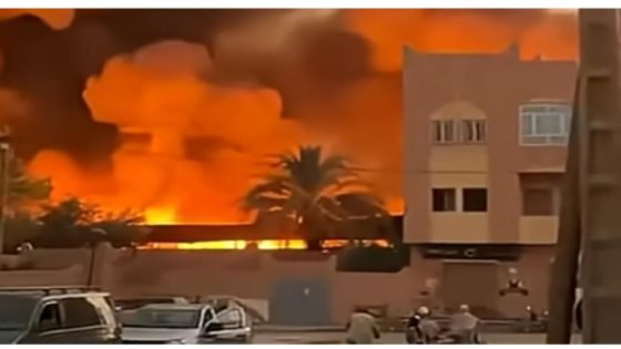 الريصاني .. حريق بالسوق الأسبوعي دون تسجيل ضحايا