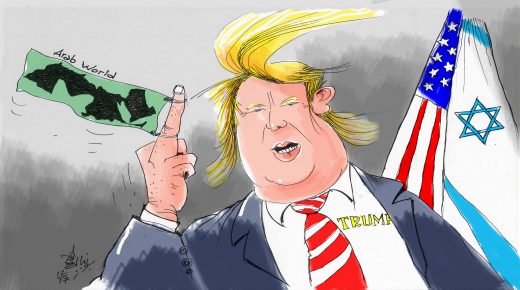 كاريكاتير ترامب والعرب