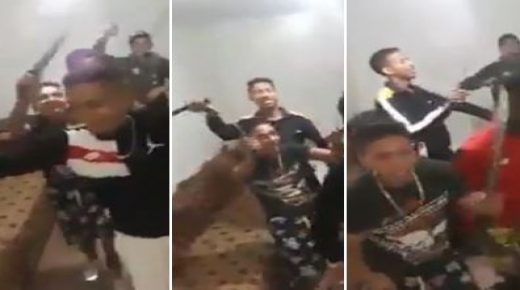 بعدما تراقصوا بالسكاكين والسيوف.. البوليس يُوقف 4 مشتبه فيهم بينهم قاصرون بسبب فيديو