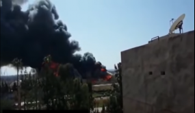 النيران بتكنة عسكرية بآكادير