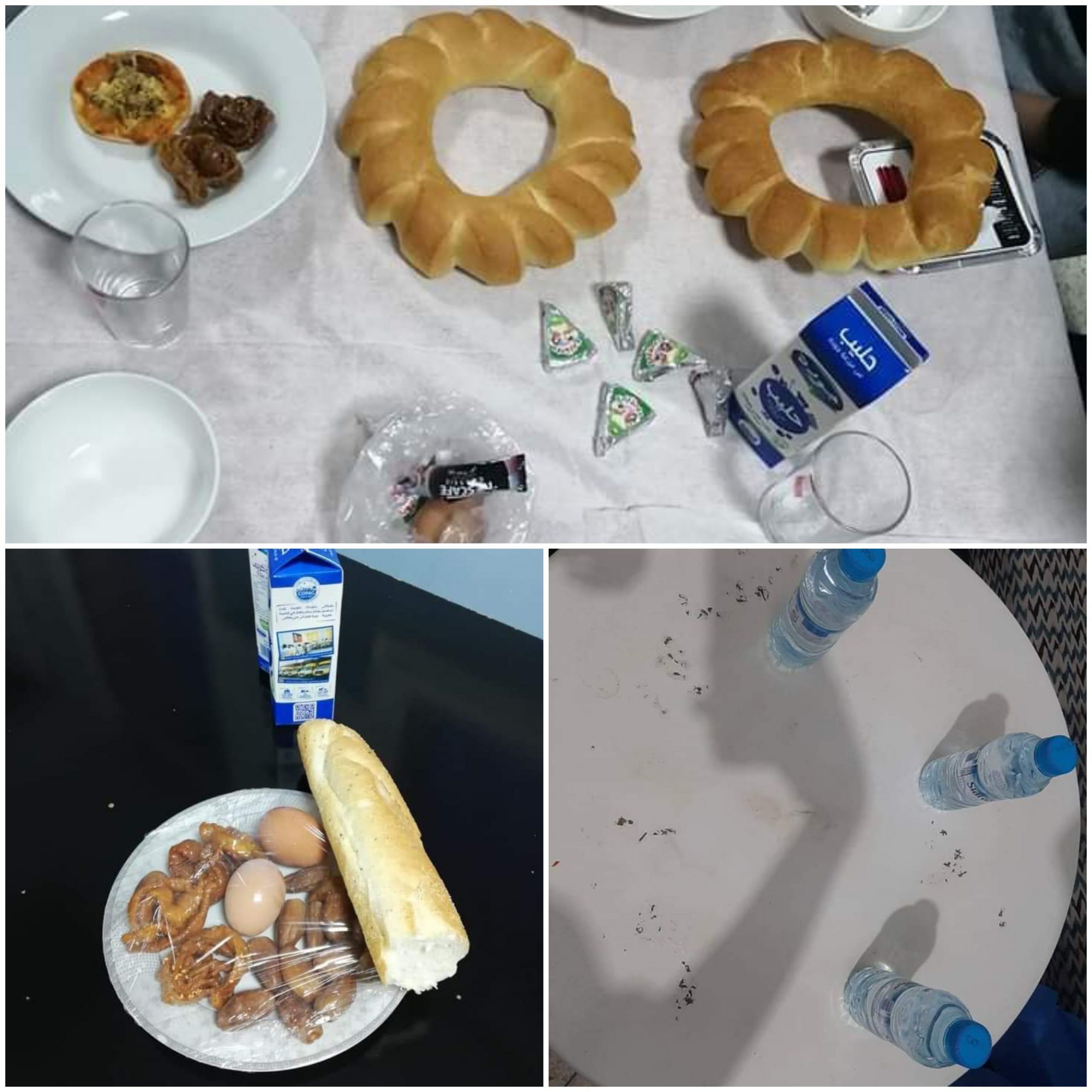 صور وجبة سحور هزيلة للأطر الصحية بوحدات “كورونا” بمستشفيات المملكة تسائل وزير الصحة