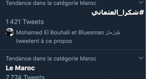 “هاشتاغ” شكرا العثماني يكتسح تويتر ردا على حسابات إماراتية اتهمته بالانتماء للإخوان والتسبب بمجاعة في المغرب