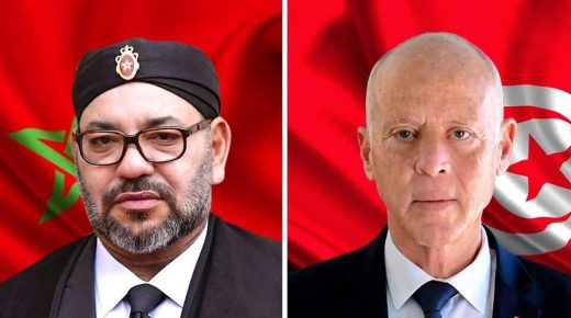 مكالمة هاتفية تجمعُ الملك محمد السادس والرئيس التونسي قيس سعيد