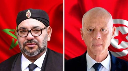 مكالمة هاتفية تجمع الملك محمد السادس والرئيس التونسي قيس سعيد