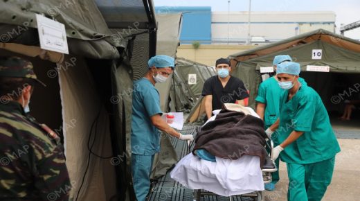 المستشفى العسكري الميداني المغربي ببيروت.. إقبال مكثف لمكلومي فاجعة الانفجار