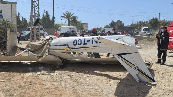 التفاصيل الكاملة لتحطم طائرة بالقنيطرة ومصرع شخصان كانا على متنها