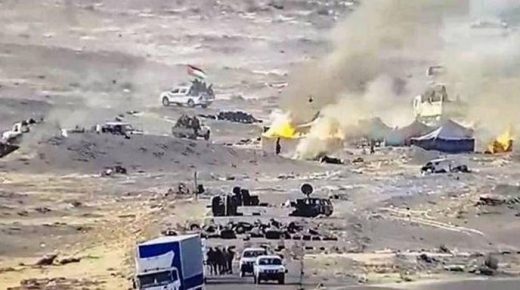 البوليساريو تفبرك صور عملية نقل اللقاح بكونها سيارات لإسعاف الجنود المصابين