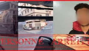 تخريب حافلة الدار البيضاء الجديدة.. البوليس يكشف هوية المشتبه به