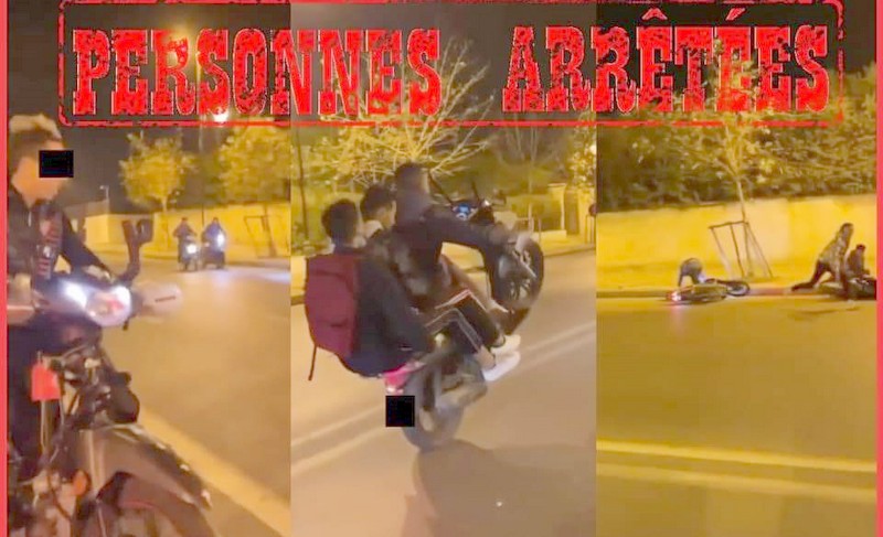 البسالة. 5 قاصرين وراشد يقتحمون “باراجْ أمني” بدراجات نارية كبيرة الحجم ويهددون السلامة الجسدية لرجال الأمن