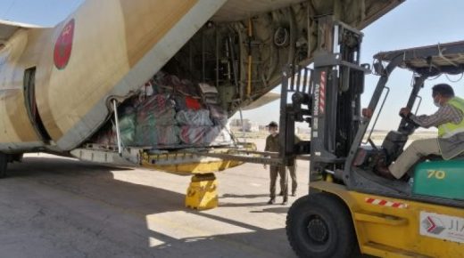 وصول الدفعة الثانية من المساعدات الإنسانية الموجهة للفلسطينيين إلى مطار عمان
