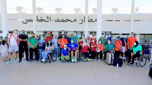 الوفد المغربي يغادر أرض الوطن نحو طوكيو للمشاركة في الألعاب البارالمبية