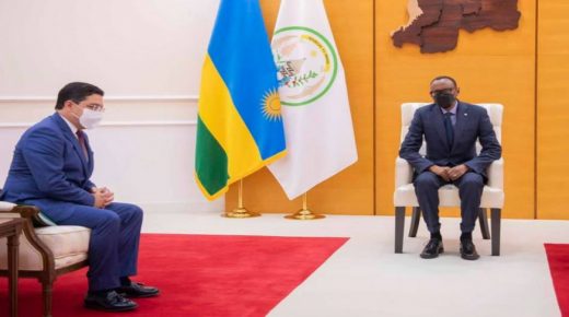رواندا: الرئيس الرواندي بول كاغامي يستقبل السيد ناصر بوريطة