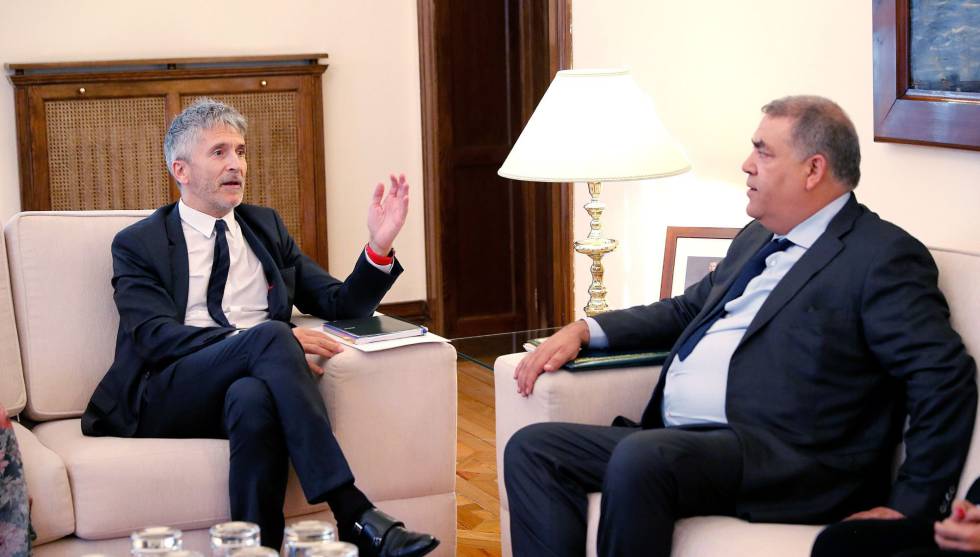 لقاء عمل بين وزير الداخلية المغربي ونظيره الإسباني وممثلة المفوضية الأوروبية