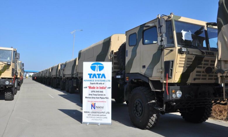 90 شاحنة نقل عسكري هندية الصنع في طريقها نحو التسليم للقوات المسلحة الملكية المغربية