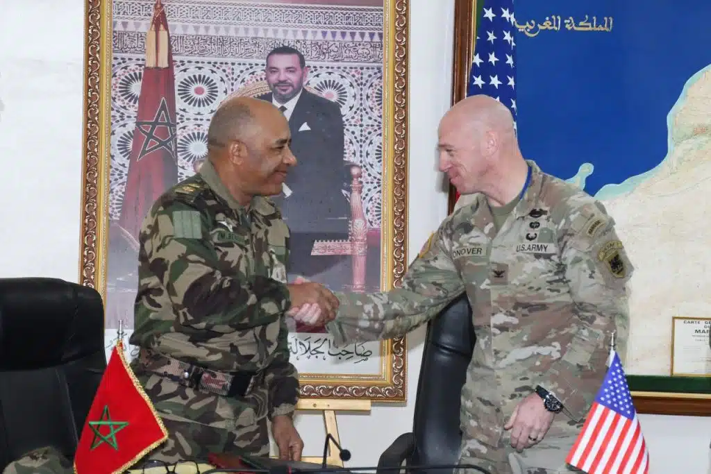 إجتماع عسكري مغربي أمريكي رفيع تحضيراً لمناورات الأسد الأفريقي بمشاركة دولية واسعة