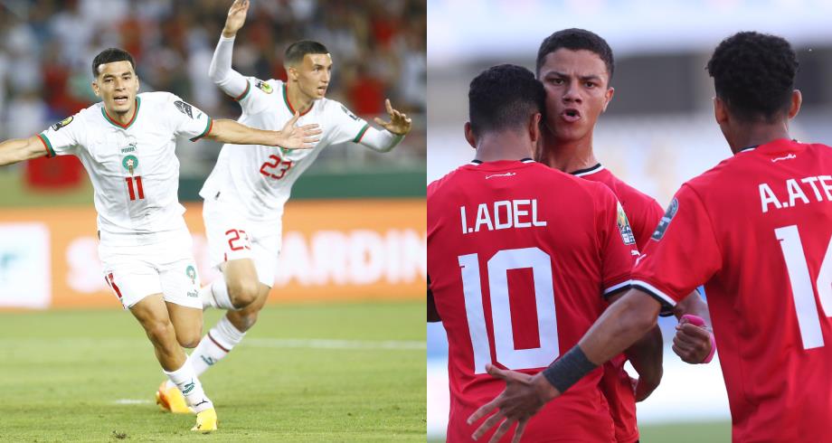 موعد مباراة المغرب ومصر في نهائي أمم إفريقيا لأقل من 23 سنة