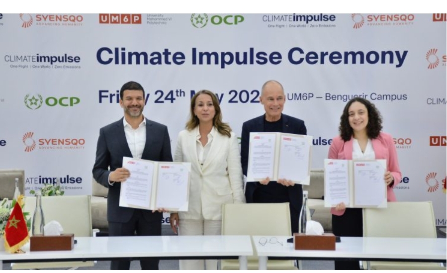 جامعة محمد السادس ومجموعة OCP ينضمّان لمشروع Climate Impulse لرحلة حول العالم بطائرة تعمل بالهيدروجين