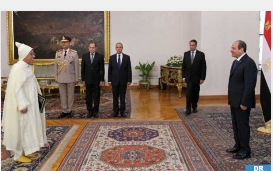سفير صاحب الجلالة بالقاهرة يقدم أوراق اعتماده للرئيس المصري عبد الفتاح السيسي