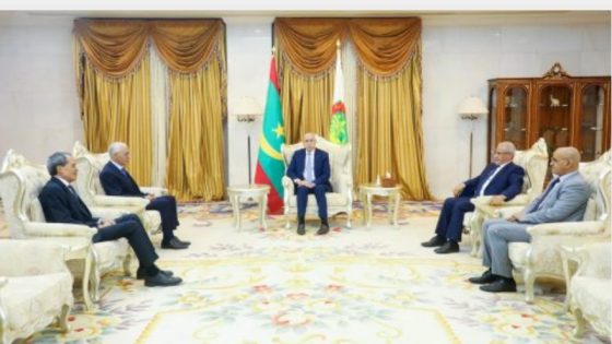 الرئيس الموريتاني يستقبل رئيس مجلس النواب راشيد الطالبي العلمي