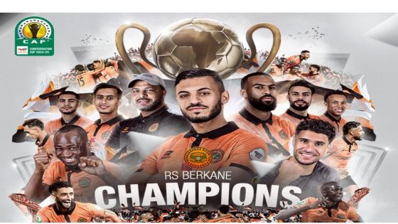 نهضة بركان يتوج بكأس الكونفدرالية الإفريقية للمرة الثالثة في تاريخه