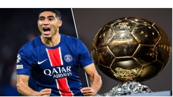 أشرف حكيمي يتصدر استفتاء ليكيب لجائزة الكرة الذهبية وسط دعم جماهيري كبير