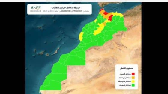الوكالة الوطنية للمياه والغابات تصدر خرائط تنبؤ تحدد بدقة المناطق الحساسة والمعرضة لخطر اندلاع الحرائق الغابوية