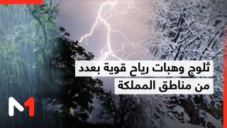 نشرة إنذارية..ثلوج وهبات رياح قوية بعدد من مناطق المملكة