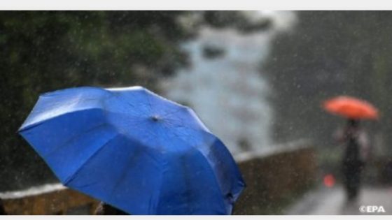 تساقطات مطرية قوية رعدية مع احتمالية تساقط البرد ورياح عاصفية محليا قوية (نشرة إنذارية)