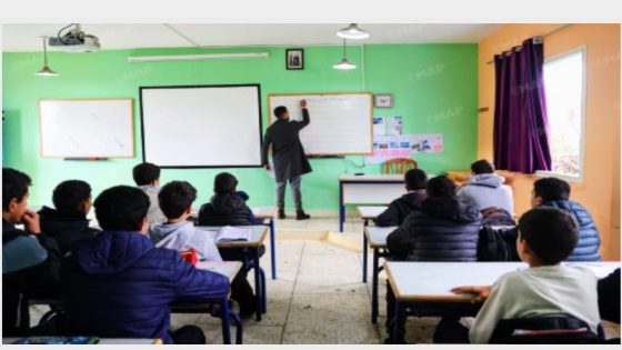 استئناف الدراسة بشكل حضوري بعدد من المؤسسات التعليمية بالقصر الكبير بعد تحسن الظروف المناخية