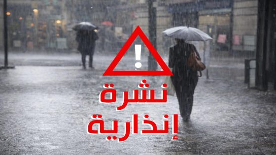 نشرة إنذارية .. زخات رعدية محليا قوية مع تساقط البرد بعدد من مناطق المملكة