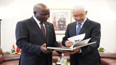 الطالبي العلمي يجري مباحثات مع رئيس مجلس الشيوخ بجمهورية بوروندي