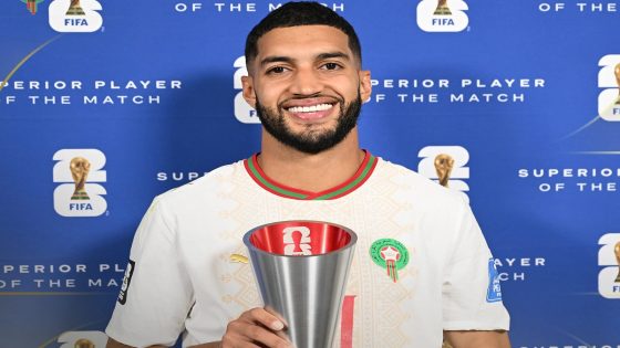 الصيباري يتوج رجلا للمباراة بعد قيادته المغرب للفوز على اسكتلندا